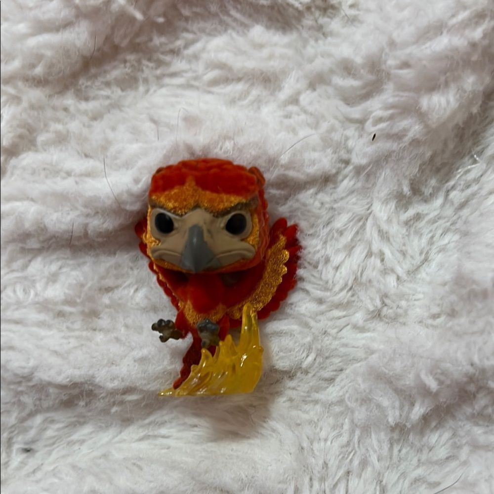 Red and Gold Phoenix Figurine Harry Potter